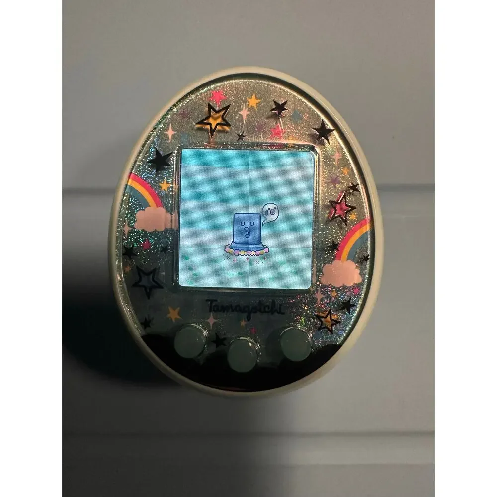 Bandai Tamagotchi On Magic Green Shell Rare English Release Working Tested Clean